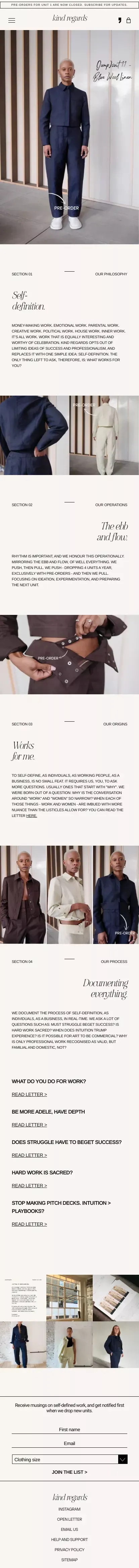 Kind Regards | Work-Life Clothing For Creative Women mobile view