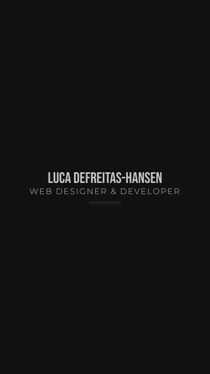 Luca Defreitas-Hansen | Web Design, Webflow & SEO mobile view
