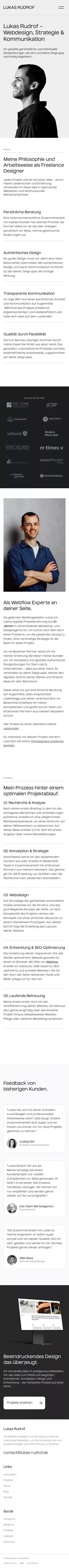Lukas Rudrof – Webdesign, Strategie & Kommunikation mobile view