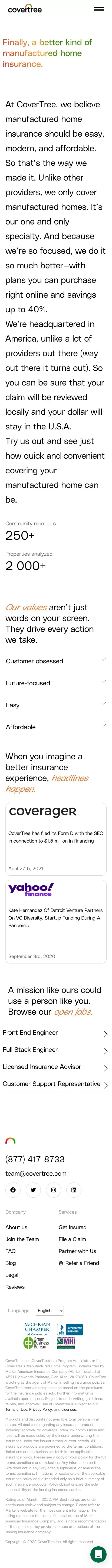 About - CoverTree mobile view