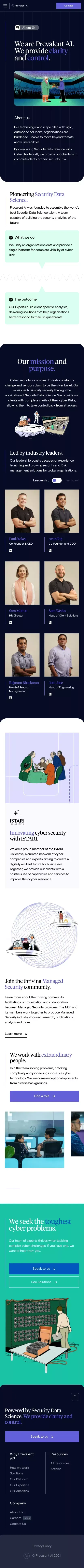 About - PrevalentAI mobile view