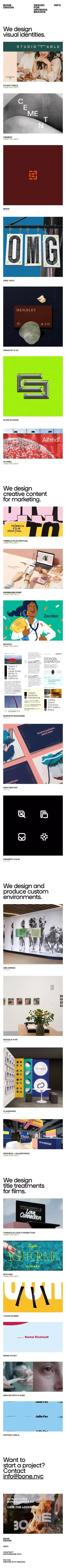 Bone – Design for Growing Brands mobile view