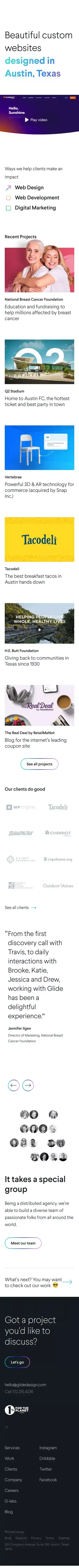 Austin Web Design, Development & SEO - Texas-based Company mobile view