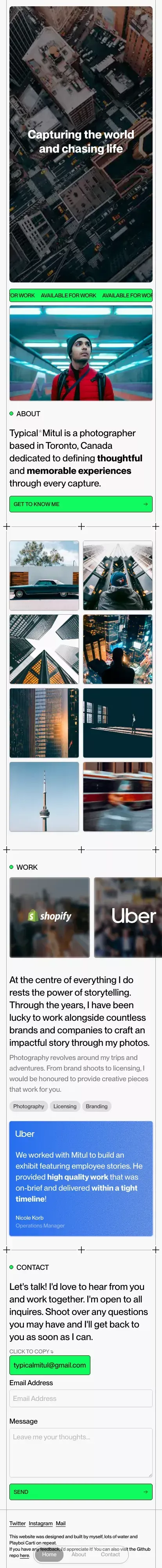 Typical Mitul | Toronto Photographer for Hire mobile view