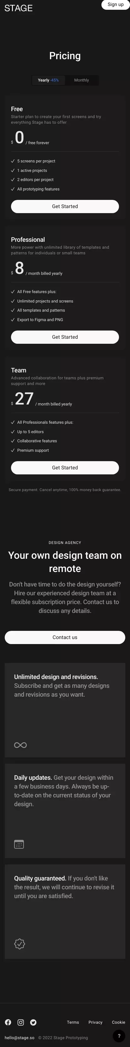 Stage – The easiest way to visualize mobile app ideas mobile view