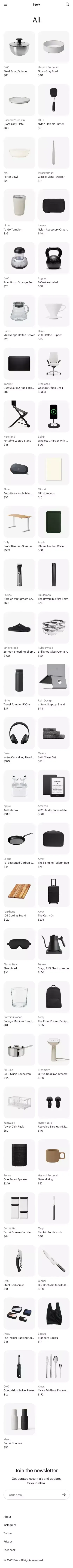 All Essentials - Few mobile view