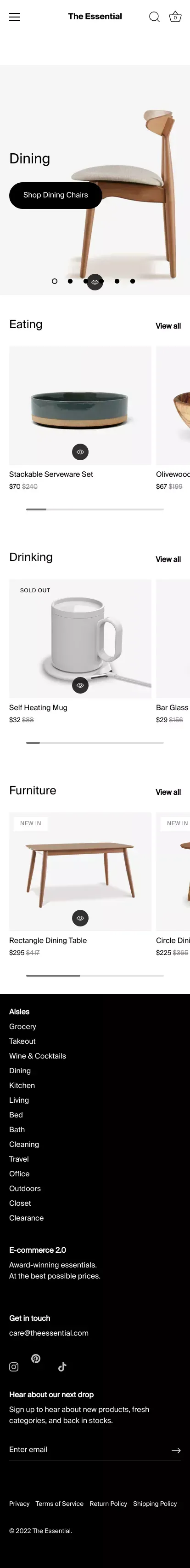 Dining – The Essential mobile view