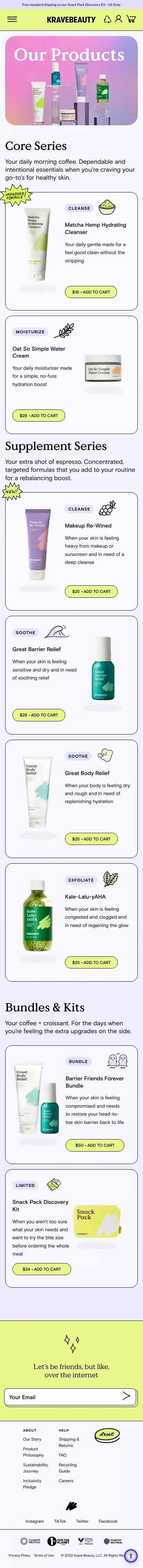 Shop All – KraveBeauty mobile view