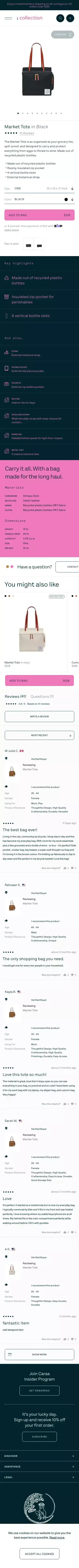 Market Tote | Caraa - Luxury Sports Bags mobile view