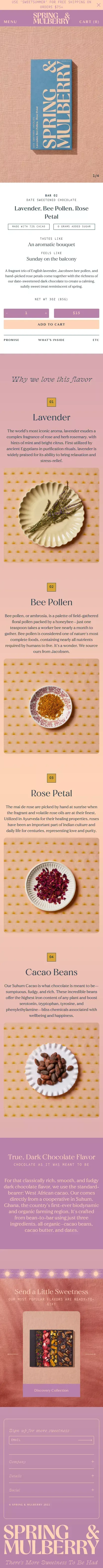 Lavender, Bee Pollen, Rose Petal – Spring & Mulberry mobile view