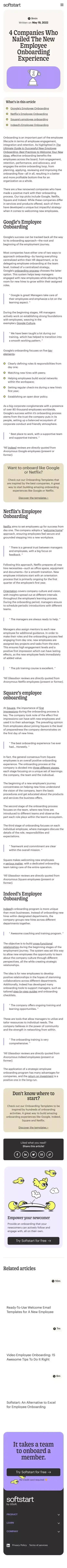 4 Companies Who Nailed The New Employee Onboarding Experience - softstart mobile view