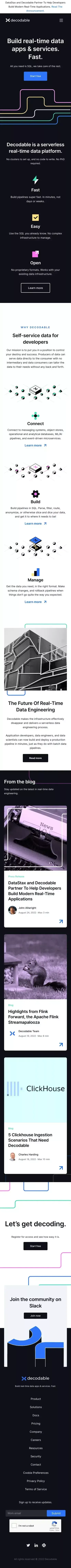 Decodable mobile view