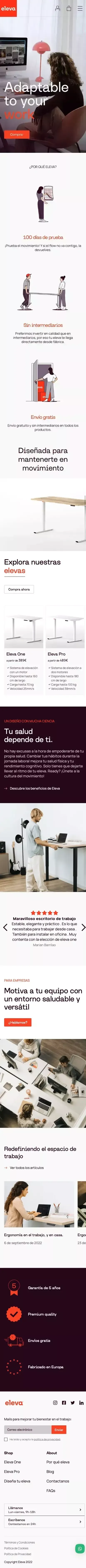 Mesas Elevables eleva – elevadesk mobile view