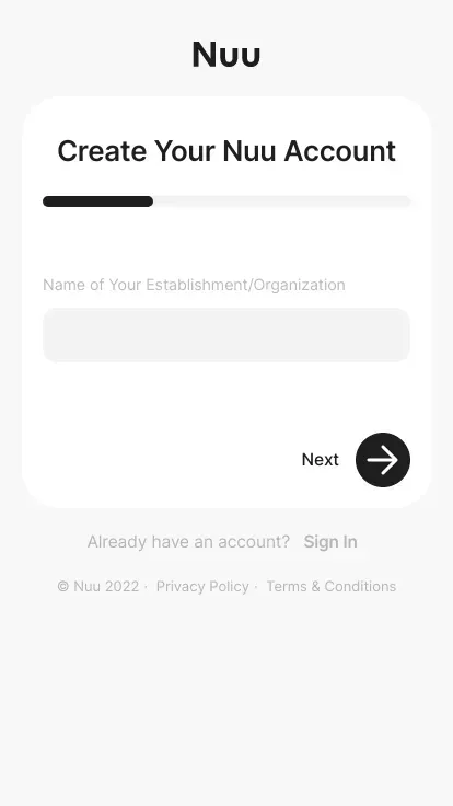 Nuu Editor · Get Started mobile view