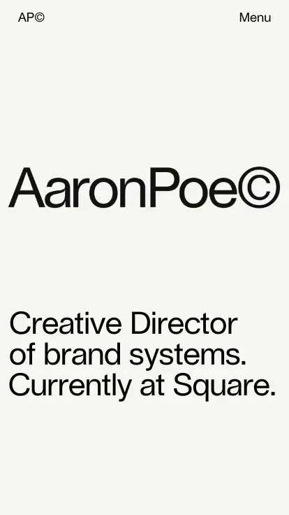 Aaron Poe &amp; Co mobile view