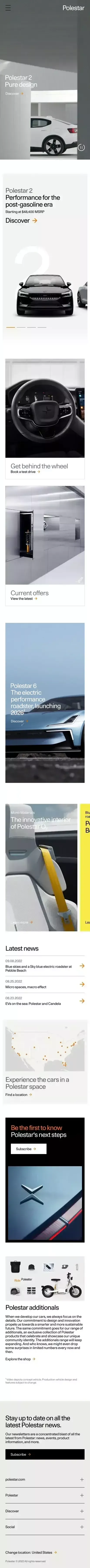Polestar – Elektroautos | Polestar DE mobile view