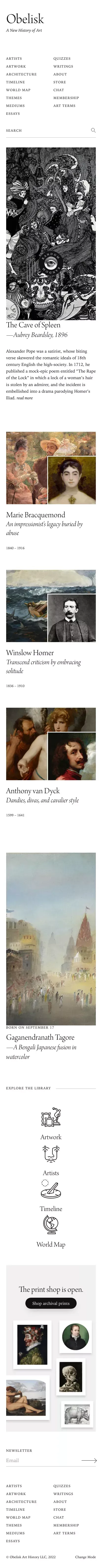 Obelisk Art History — Explore the world of human creativity mobile view
