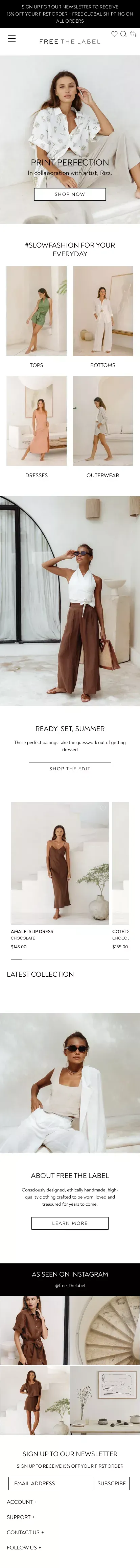 Free The Label – FreeTheLabel mobile view