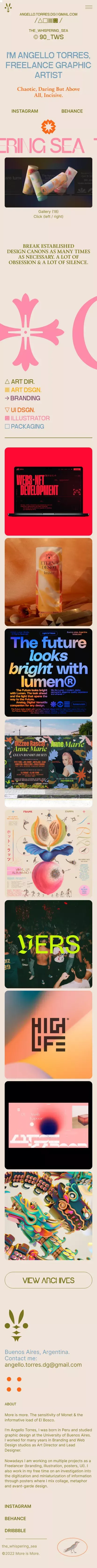 Angello Torres – Graphic Artist mobile view