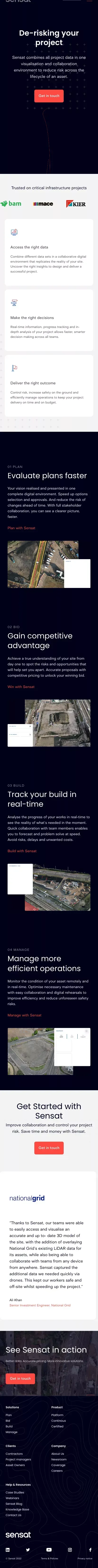 Sensat | Digital Twin Software mobile view