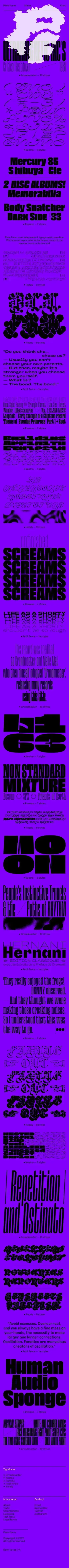 Plain Form — Type Foundry mobile view