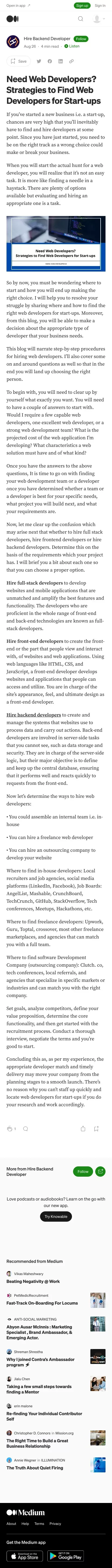 Medium mobile view