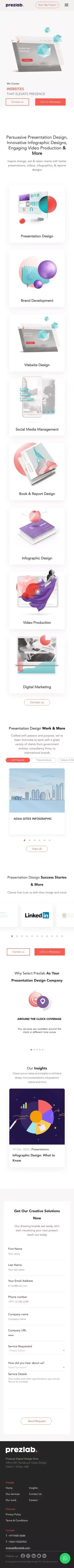 Presentation Design Agency Dubai UAE - PPT Design Dubai - Video Production Dubai - PrezLab mobile view