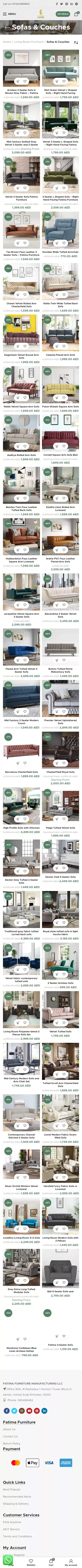 Sofa Set in Dubai | Bedroom Sofas for Sale - Fatima Furniture mobile view