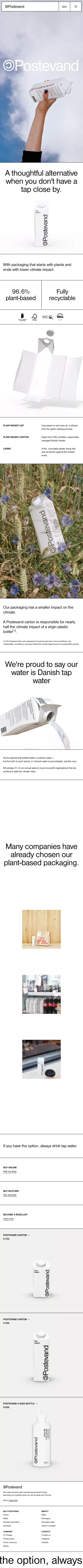 If you have the option, always drink tap water – Postevand mobile view