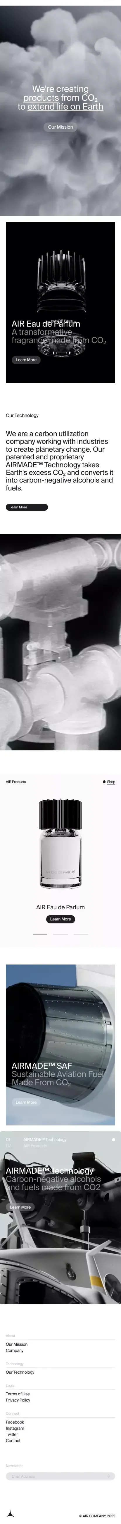 AIR COMPANY | Carbon Technology Leader for a Decarbonized Future mobile view