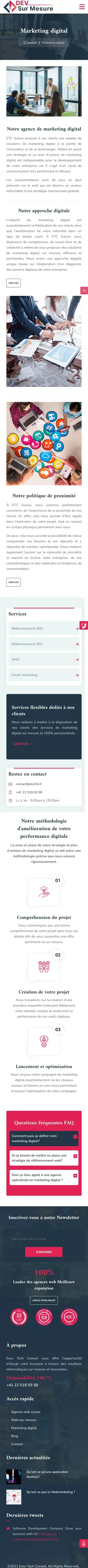 Agence de communication digital - Marketing digital sur mesure mobile view
