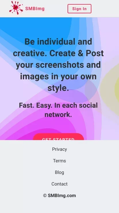 SMBImg mobile view