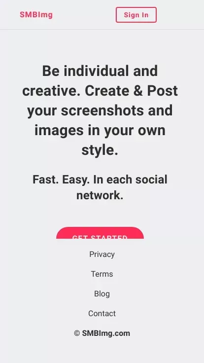 SMBImg mobile view