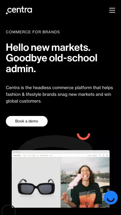 Centra: Headless Ecommerce Platform for Lifestyle & Fashion Brands mobile view