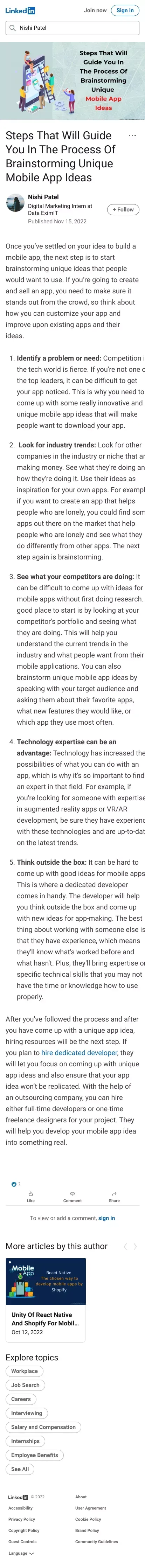 Steps That Will Guide You In The Process Of Brainstorming Unique Mobile App Ideas mobile view