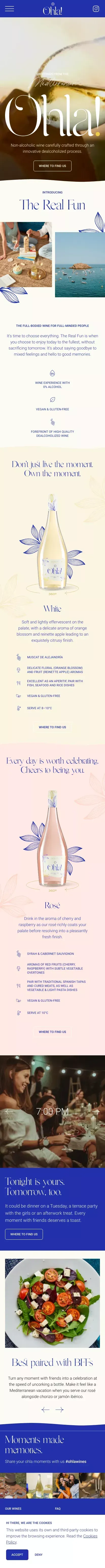 Ohla Wines - The full-bodied wine for full-minded people mobile view