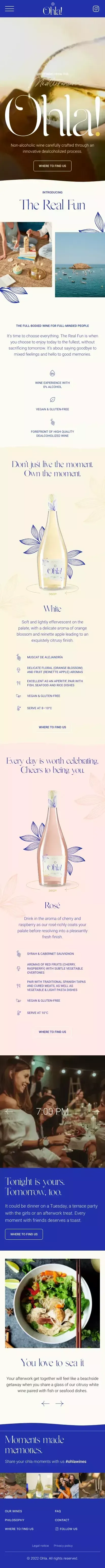 Ohla Wines - The full-bodied wine for full-minded people mobile view