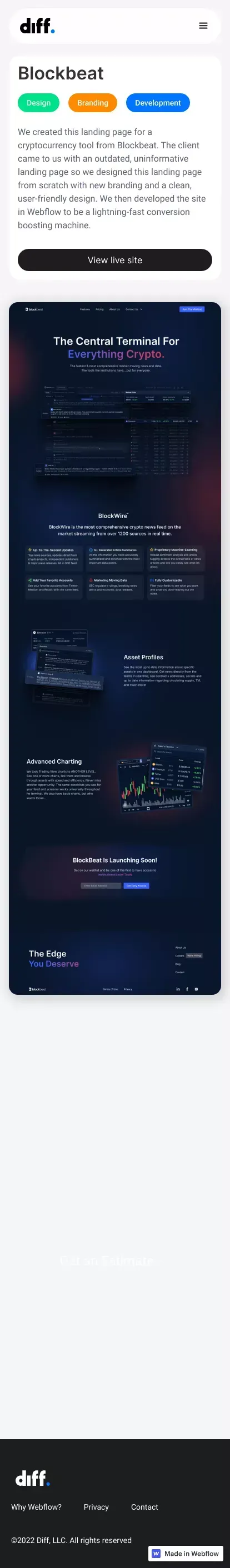 Our Work | Blockbeat mobile view