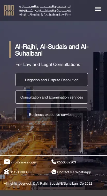 Home - Al Rajhi, Sudais & Suhaibani Co Al Rajhi, Sudais & Suhaibani Co mobile view