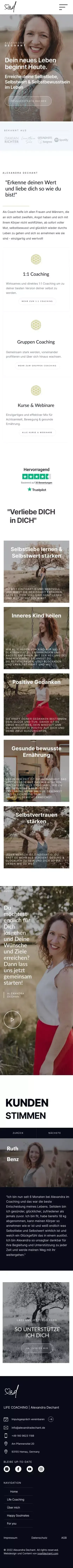 Coaching für Selbstliebe, Selbstbewusstsein, Selbstwertgefühl mobile view