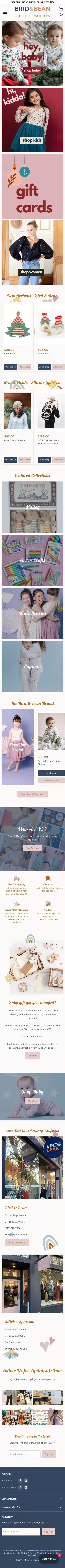Bird & Bean Kids Clothing | Stitch & Sparrow Apparel mobile view