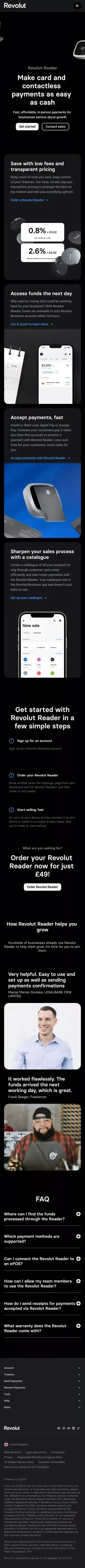 Revolut Reader | Revolut mobile view