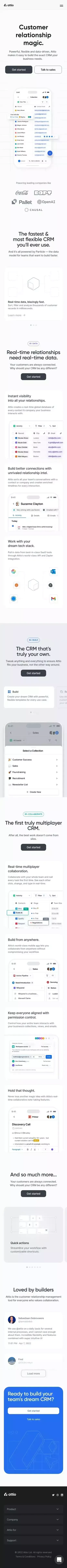 Attio: Customer relationship magic mobile view