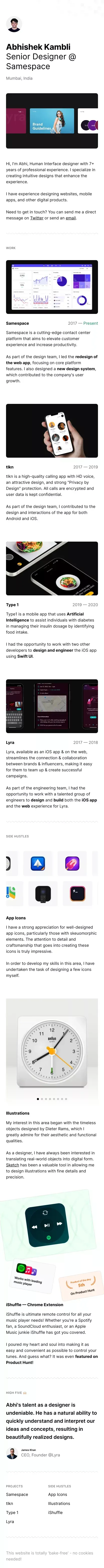 Pixels Studio â Abhishek mobile view