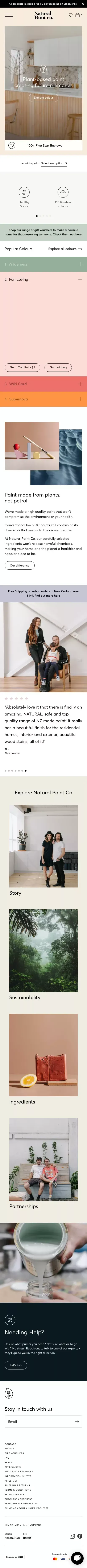 Natural Paint Co. | Plant-based paint and timber oils mobile view