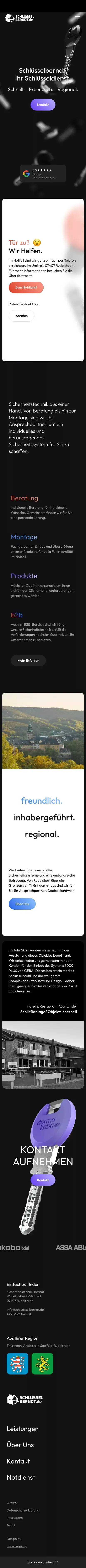 Startseite mobile view