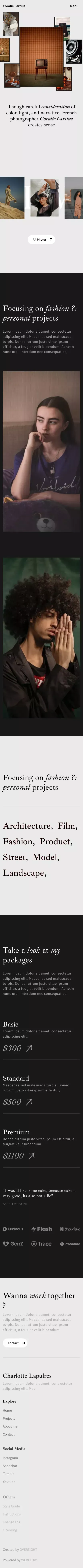 Aerials - Webflow HTML website template mobile view