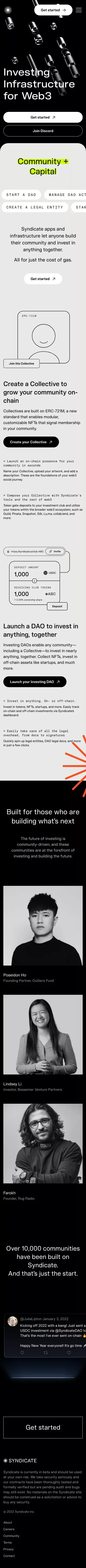 Syndicate mobile view