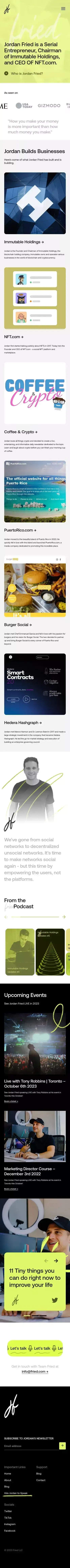 Jordan Fried | Home mobile view