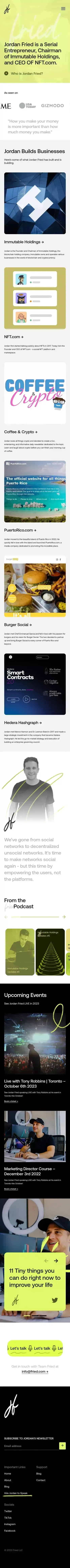 Jordan Fried | Home mobile view